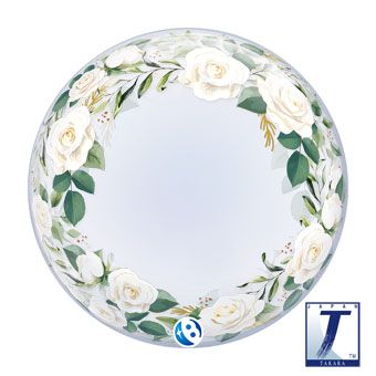 Wedding Floral Bubble Balloon (22 Inch)