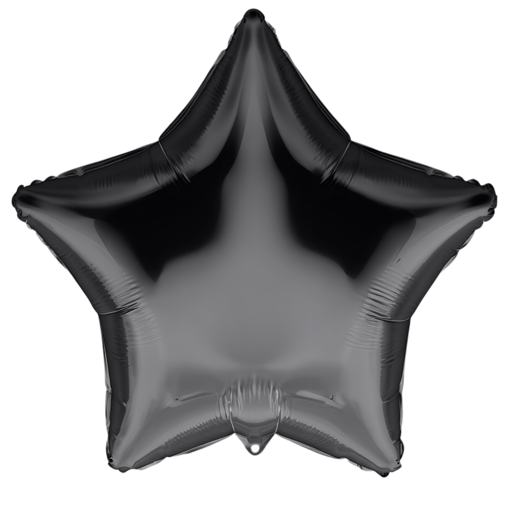Black Jumbo Star Foil Balloon