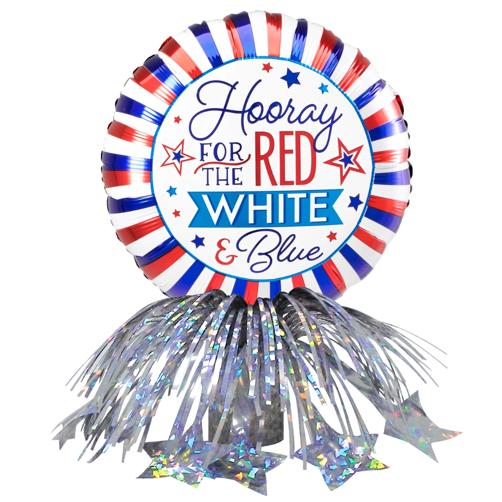 Hooray Stars & Stripes Fringe Centerpiece
