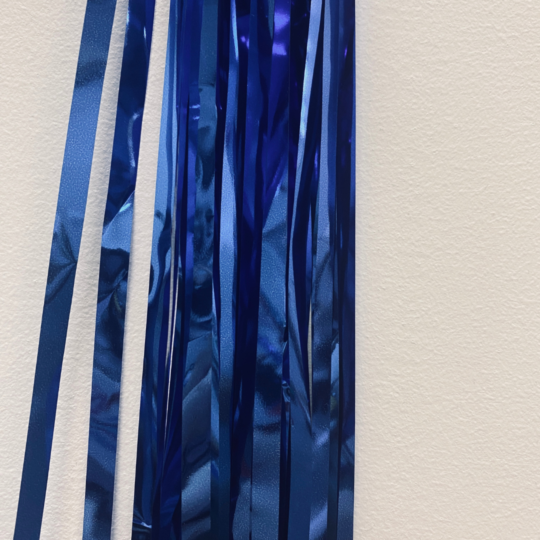 Dark Blue Hanging Streamer Balloon Tails