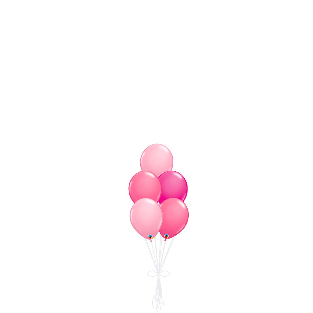 Mixed Pinks 5 Piece Latex Bouquet
