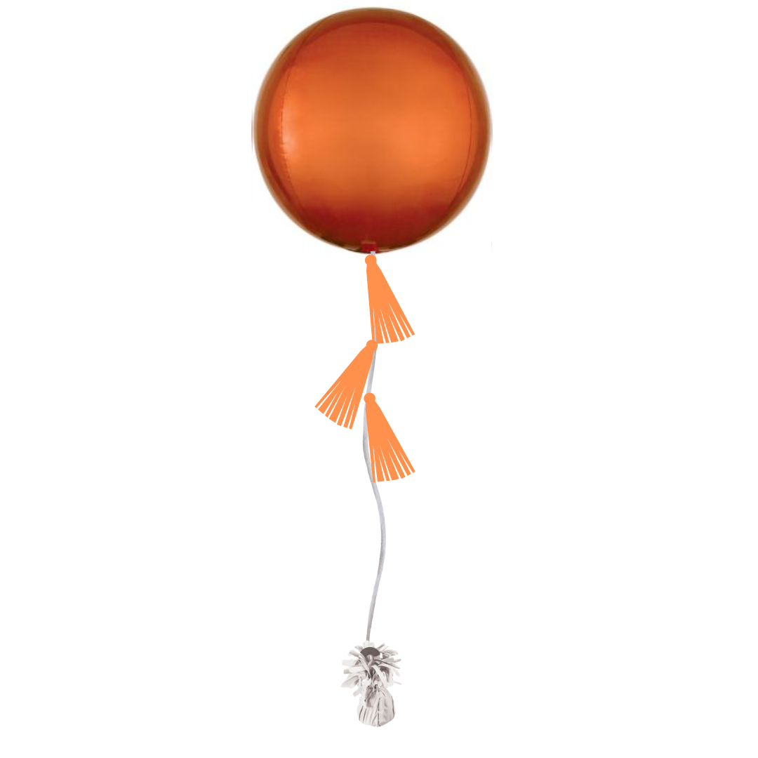 Orange Tasseled Orb