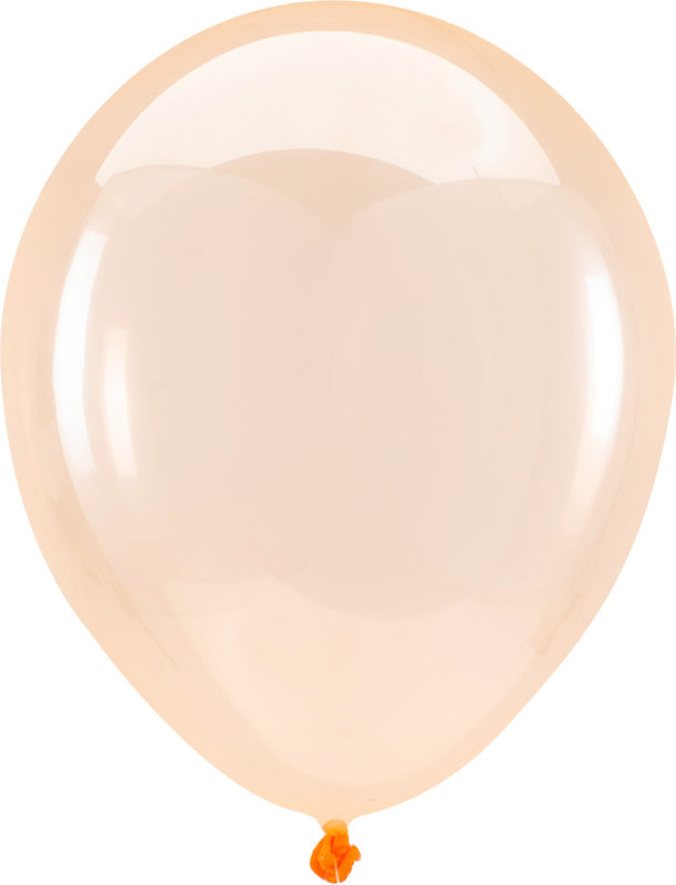 Clear Orange Latex Balloon (11 Inch)
