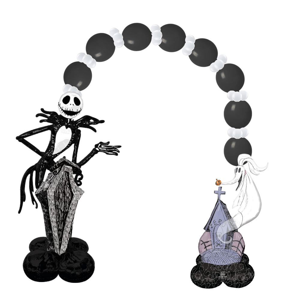 Jack Skellington and Zero Ghost Dog Halloween Single Door Linking Arch