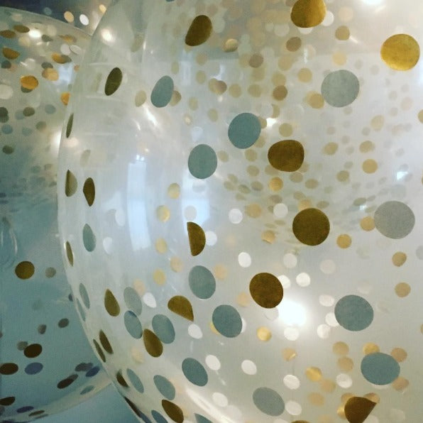 Giant Confetti Balloon with Twirlz Tail Tassel