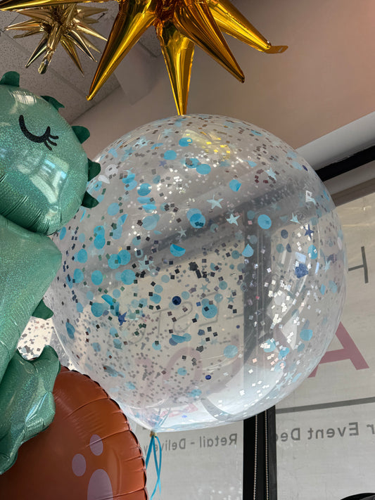 Giant Clear Balloon with Confetti Inside