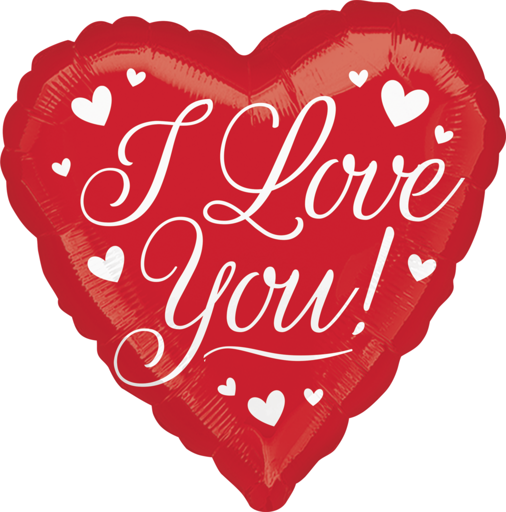 I Love You Classic Heart Shape Foil Balloon (18 Inch)