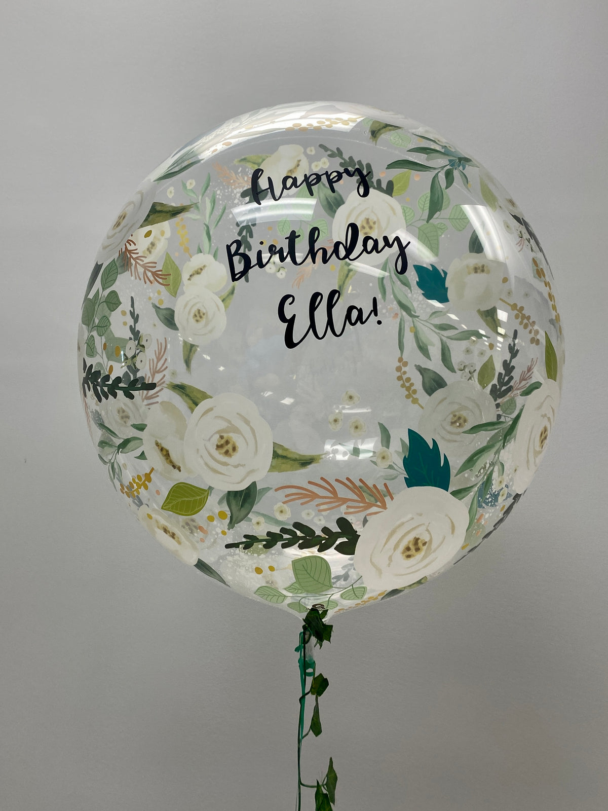 Wedding Floral Bubble Balloon (22 Inch)