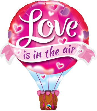 "Love Is In The Air" Hot Air Balloon Foil Balloon (42 Inch)