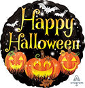 Happy Halloween Pumpkins Foil Balloon