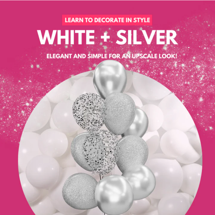 How to Plan An All White & Silver Party