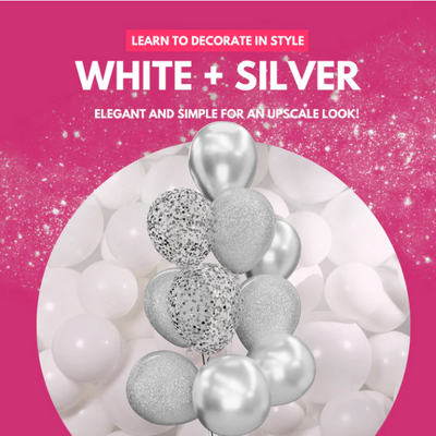How to Plan An All White & Silver Party