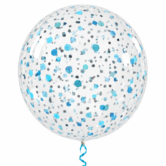 Giant Clear Balloon with Confetti Inside