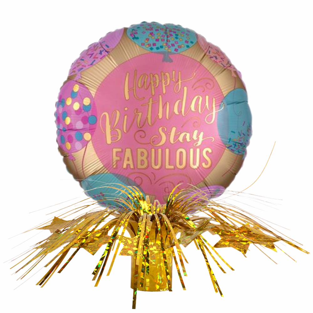 Fabulous Birthday Fringe Centerpiece