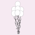 Custom 7 Piece Latex Balloon Bouquet