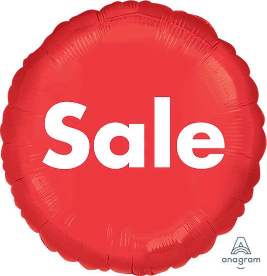 Red Generic Sale Announcement Foil Balloon