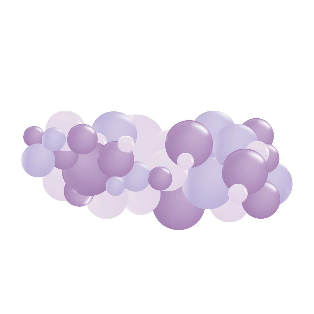 Monochromatic Lilacs Garland (5 Feet)