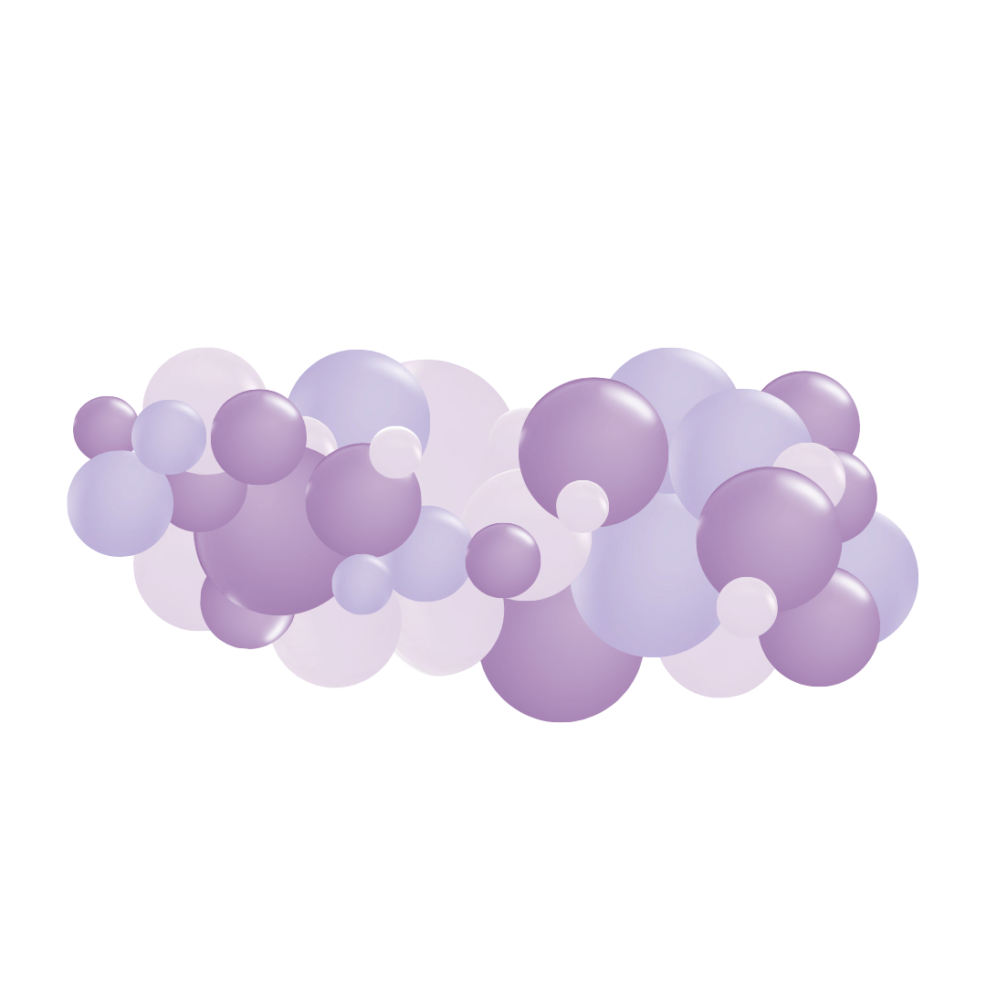 Monochromatic Lilac-Lavender Garlands