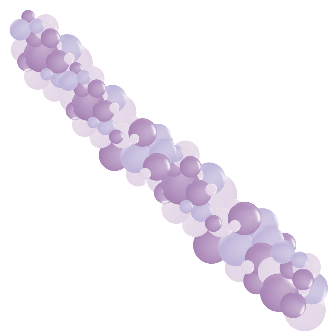 Monochromatic Lilac-Lavender Garlands