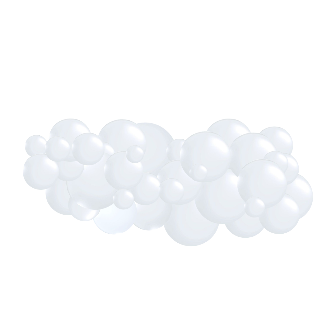 Monochromatic Clear "Bubble" Garlands