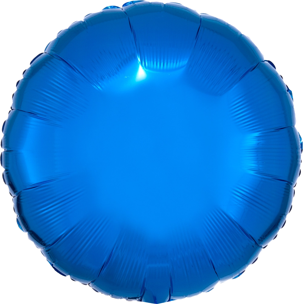 Metallic Blue Circle 18" Foil Balloon