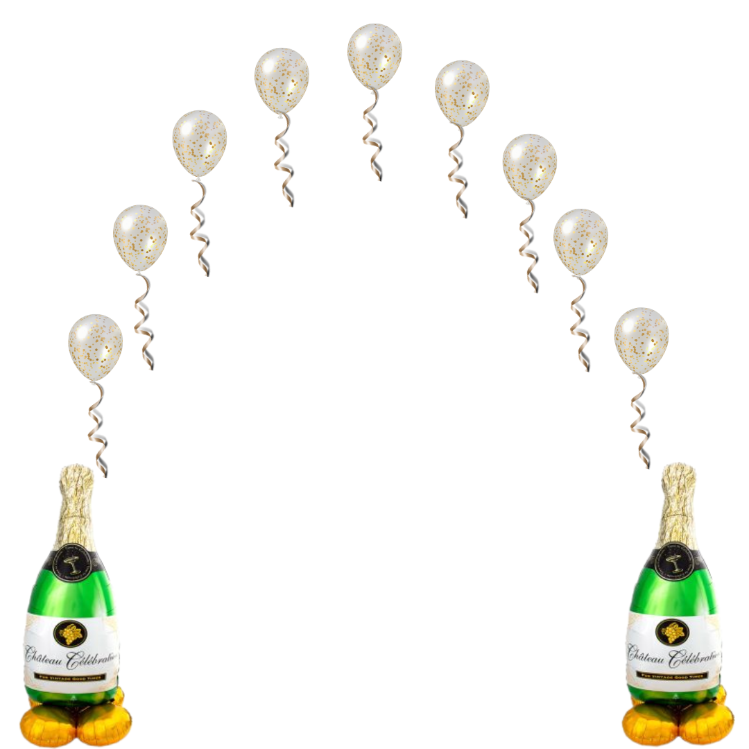 Giant Champagne Bottle Airloonz Balloon (60 Inch)