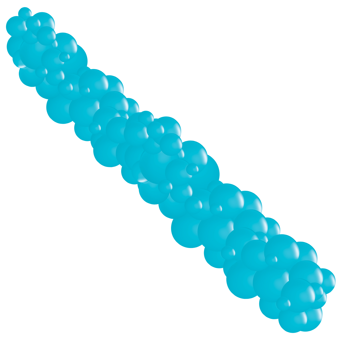 Monochromatic Teal Garlands