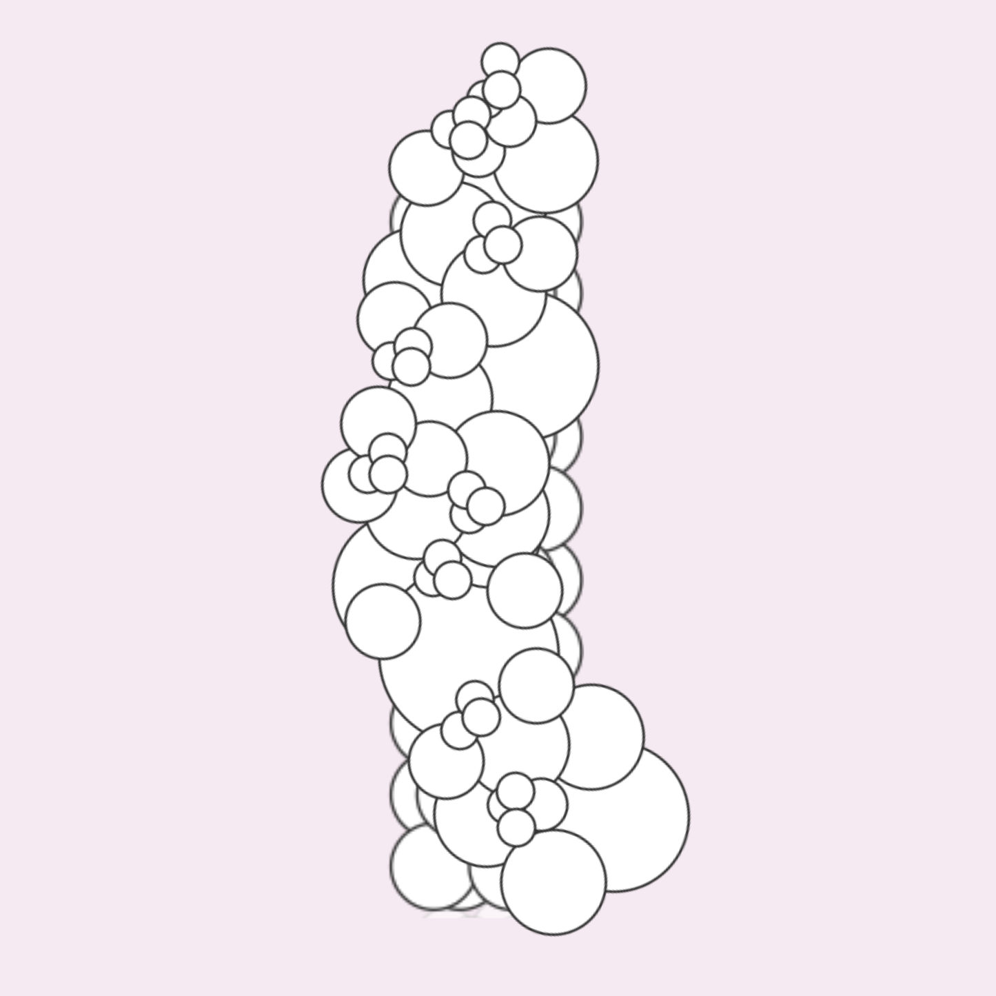 Custom 5 Foot Organic Balloon Column