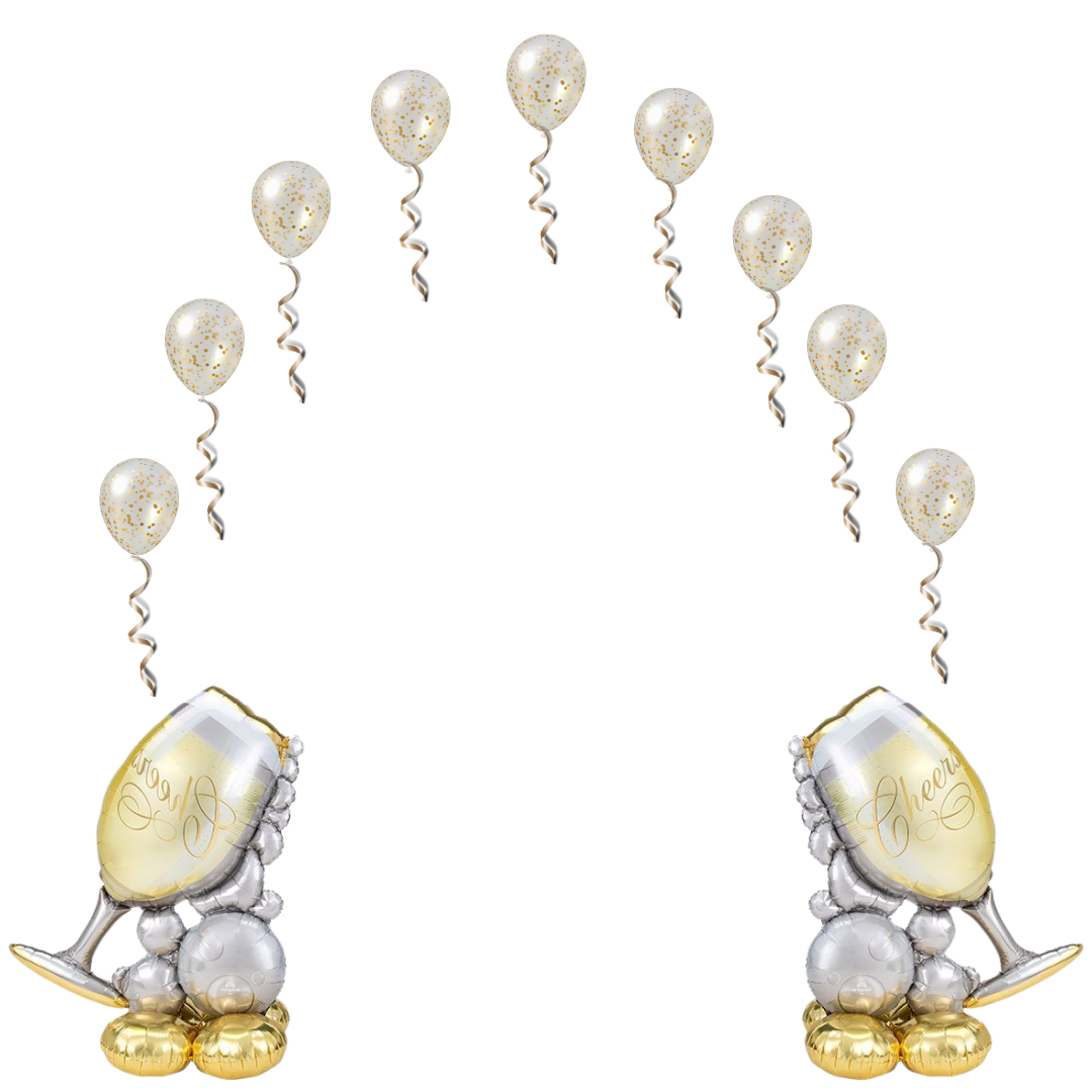 Giant Champagne Glass Airloonz Balloon (49 Inch)