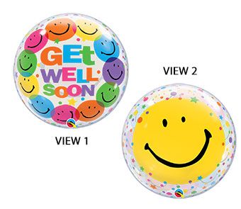 BUBBLE 22C GET WELL SOON SMILE FACES