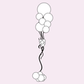 Custom Small Organic Latex Balloon Bouquet