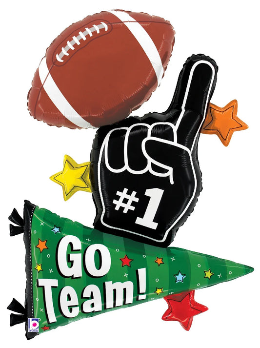 Tailgate Trio Go Team Foil Balloon