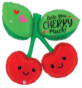 Love You Cherry Much Balloon (37 Inch)