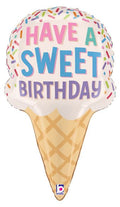 Medium Have a Sweet Birthday Ice Cream Cone Foil Balloon