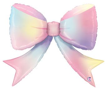 Pastel Rainbow Bow Balloon (41 Inch)