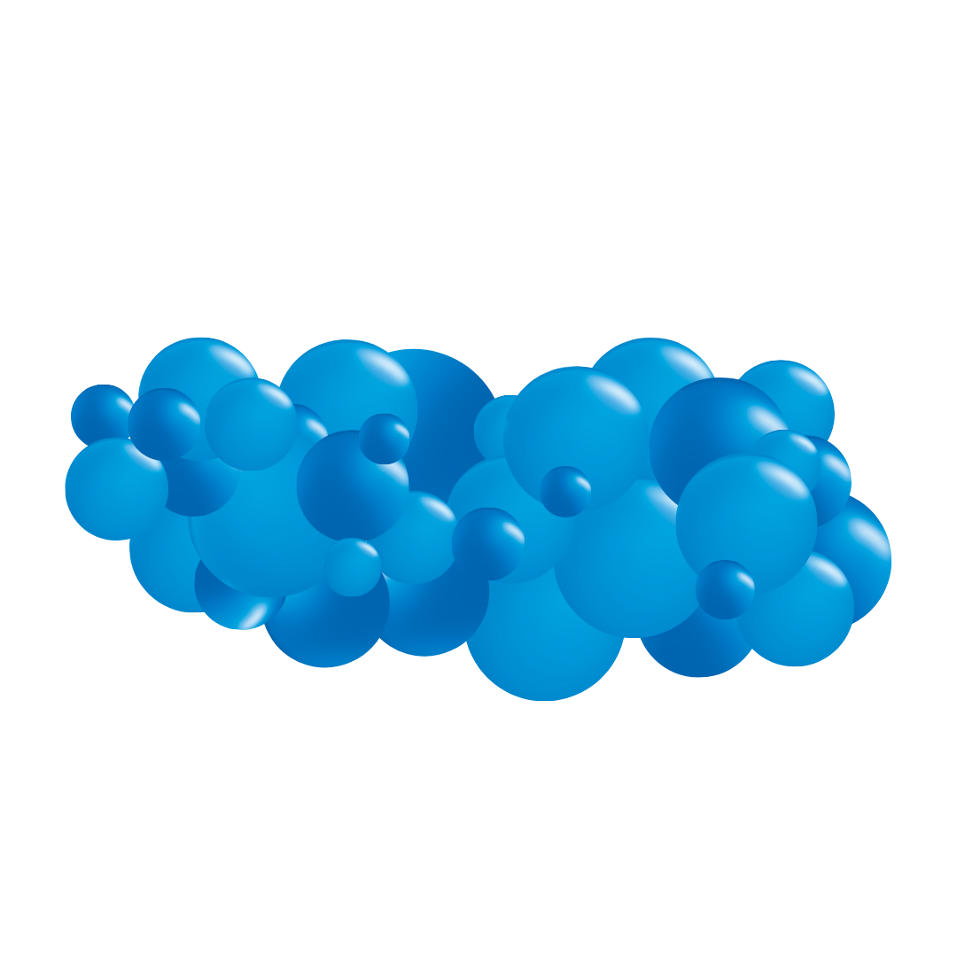 Monochromatic Dark Blues Garland (5 Feet)