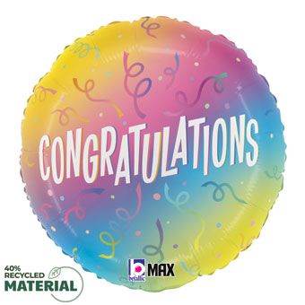 Rainbow Congratulations Foil Balloon (18 Inch)