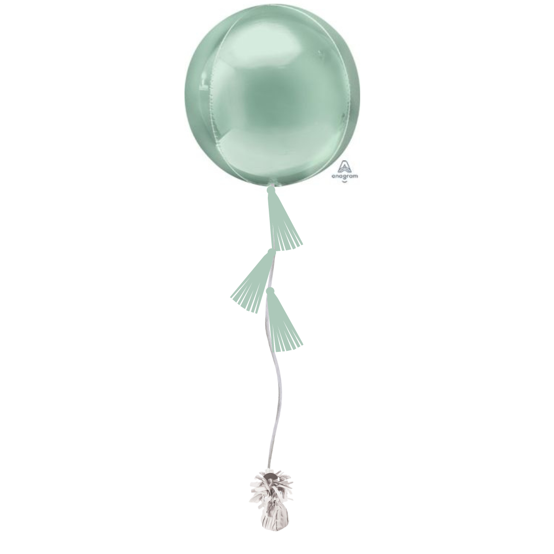 Mint Green Tasseled Orb