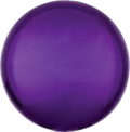 Purple Solid Orbz Balloon (15 Inch)