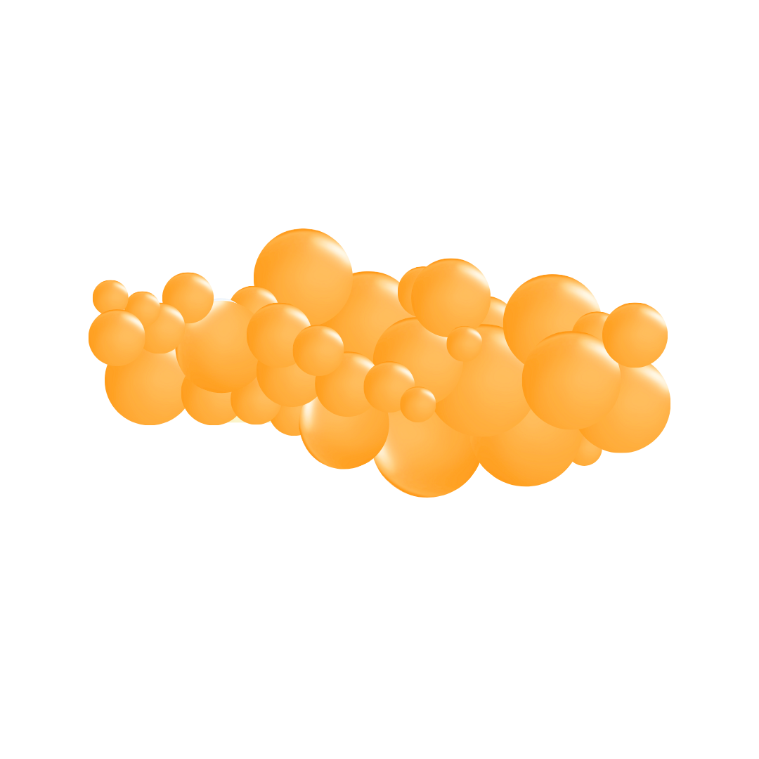 Monochromatic Orange Garlands (5 Feet)