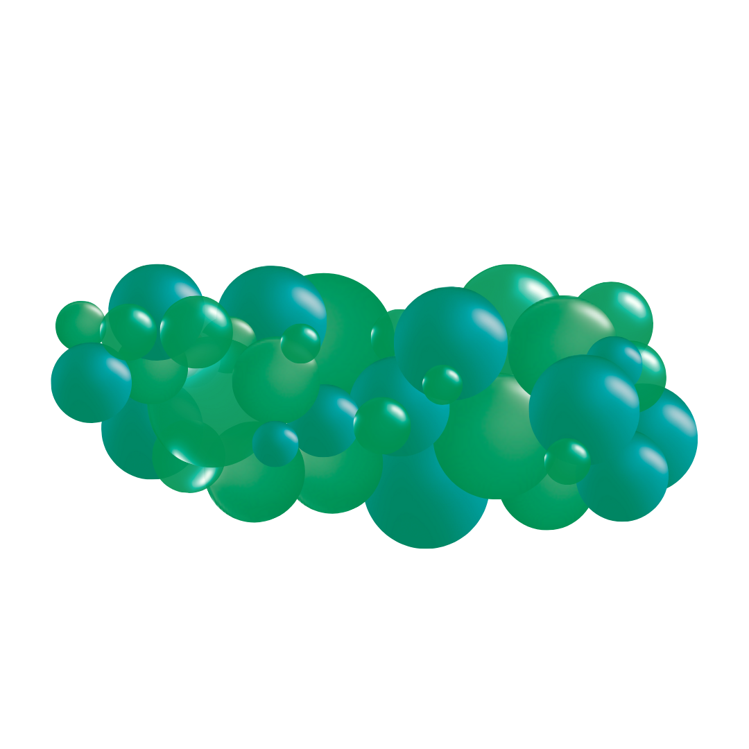 Monochromatic Greens Garland (5 Feet)
