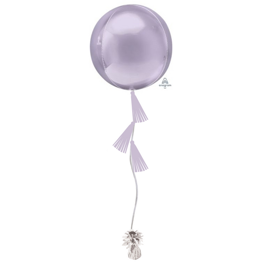 Pastel Lilac Tasseled Orb