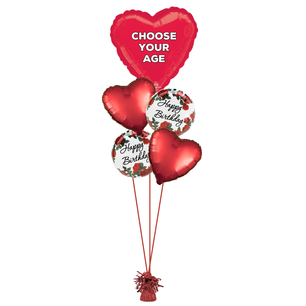 Romantic Personalized Age Birthday Bouquet - Coming Soon