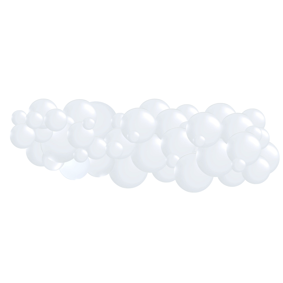 Monochromatic Clear "Bubble" Garlands