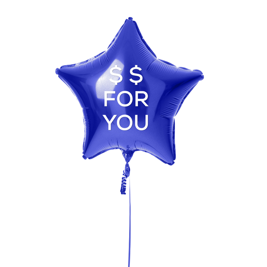True Blue Home Rentals Custom Star Balloon
