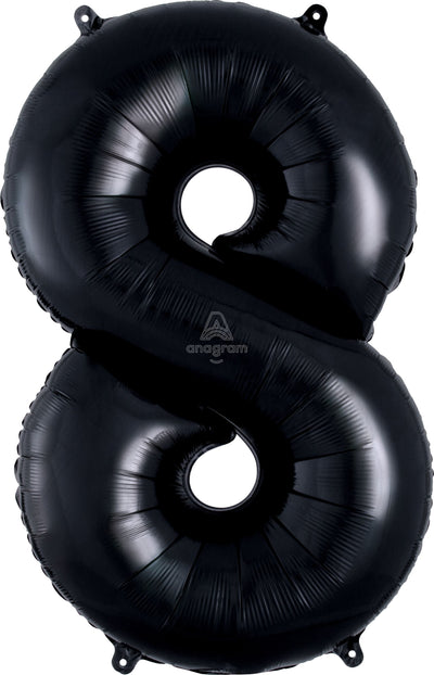 Medium Black Numbers Balloons (3 Foot or 34 Inch)