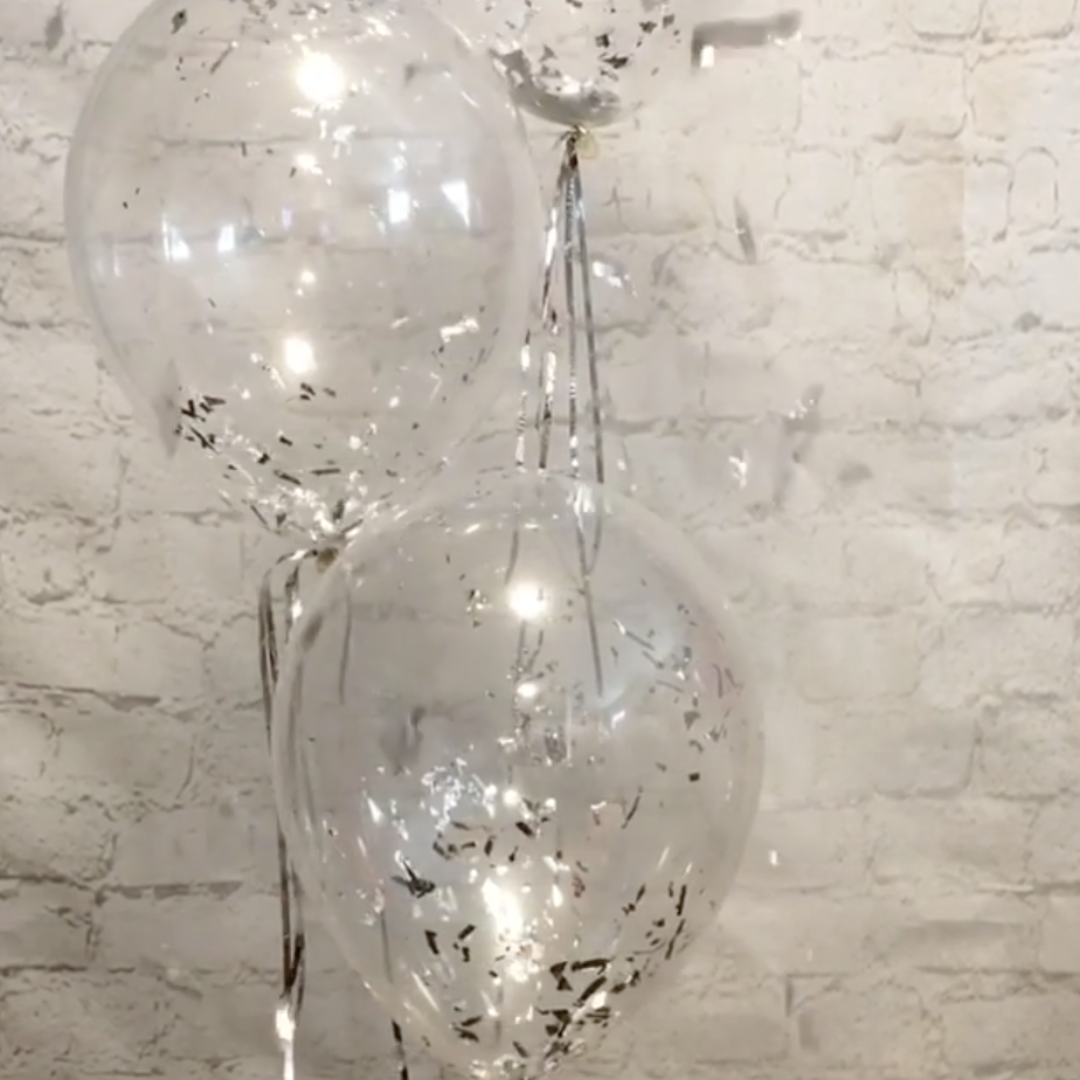 Gold Hanging Streamer Balloon Tails