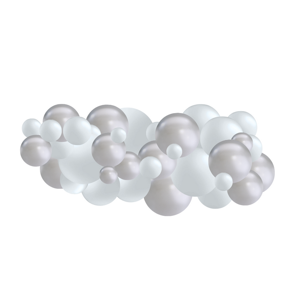 Monochromatic Silvers Garland (5 Feet)