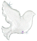 Pearl White Dove Foil Balloon