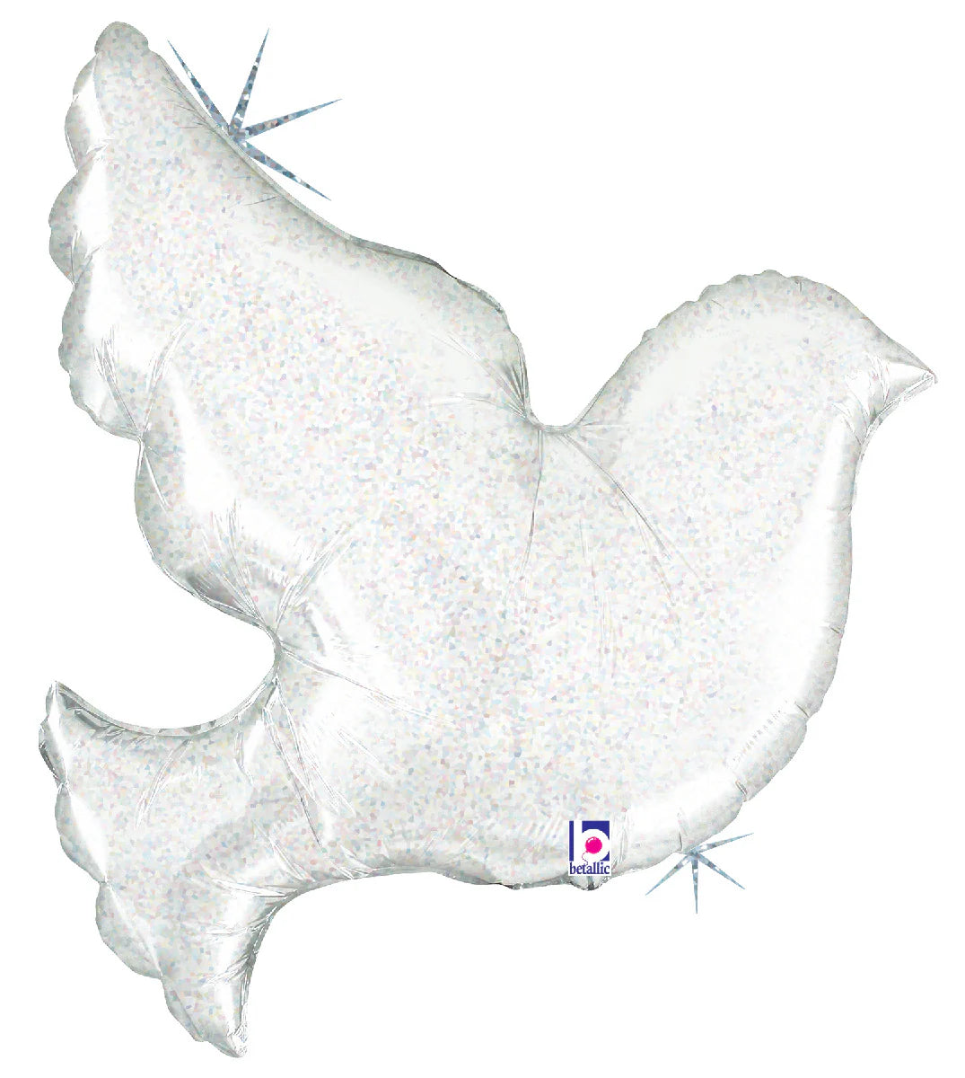 Pearl White Dove Foil Balloon